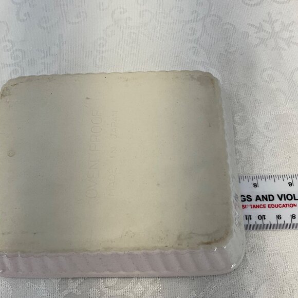 Vintage Ovenproof Ceramic Baking Dish Rectangular Fall Harvest Design - Picture 6 of 7